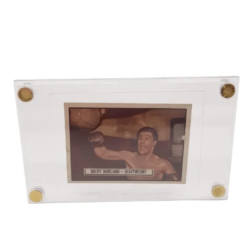 Topps 1951 Rocky Marciano Ringside #32 Trading Card – In Protective Plastic Shell