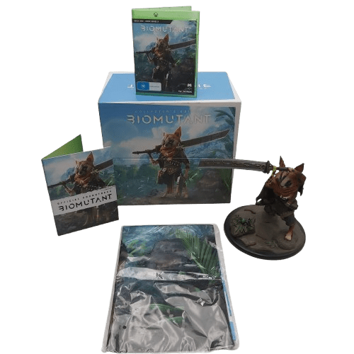 THQNORDIC XBOX One/Series Biomutant Collector’s Edition, Very Good Condition, With Box, Soundtrack, XB1/Series Game Disc In Case + A1 Fabric Artwork (NA 1344388)