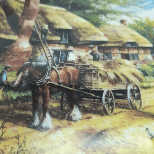 Wedgwood Mending the Thatch by Chris Howells Fine Bone China Collector’s Plate – Made in England