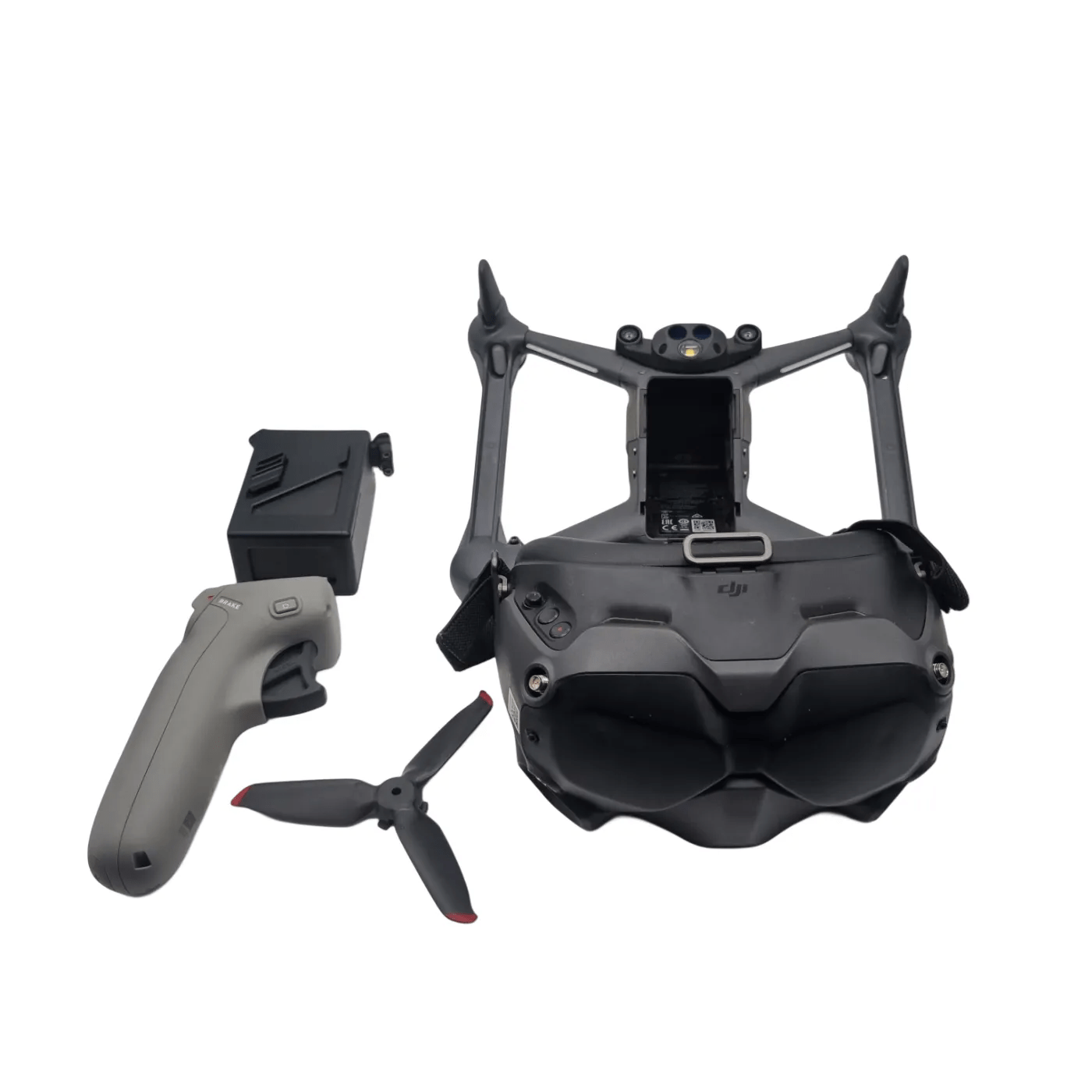 DJI FPV Drone (FDIW4K) Combo Kit With Case, Battery, Headset, Controller, Charger & Extra Blades