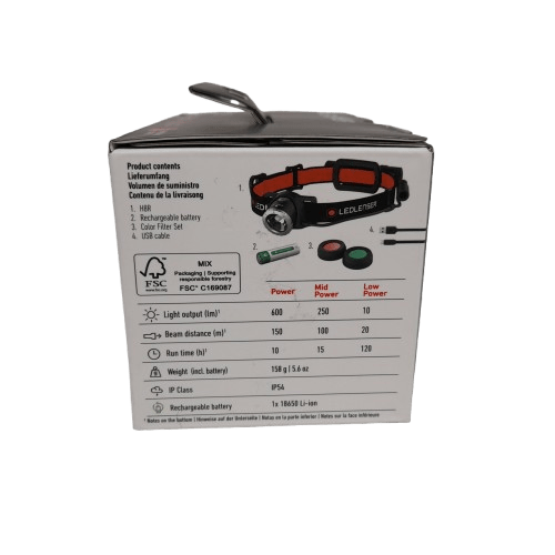 Ledlenser H8R Rechargeable Headlamp in Box Like New (JN)