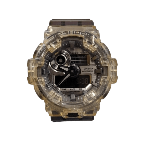 Casio G-Shock GA-700SK Men’s Watch – Black Translucent, Clear Skeleton Series (GE 1345882)