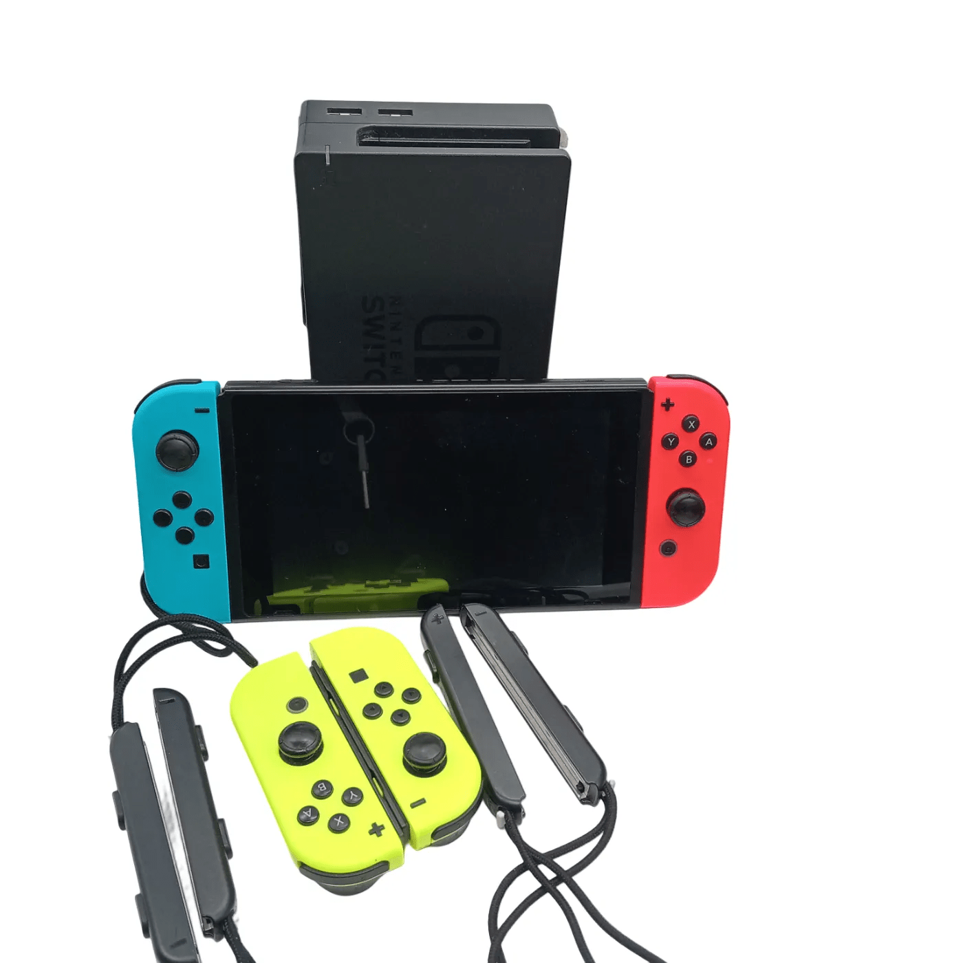 NINTENDO NINTENDO SWITCH HAC-001 BLACK + CASE +HDMI + DOCK + EXTRA JOYCONS