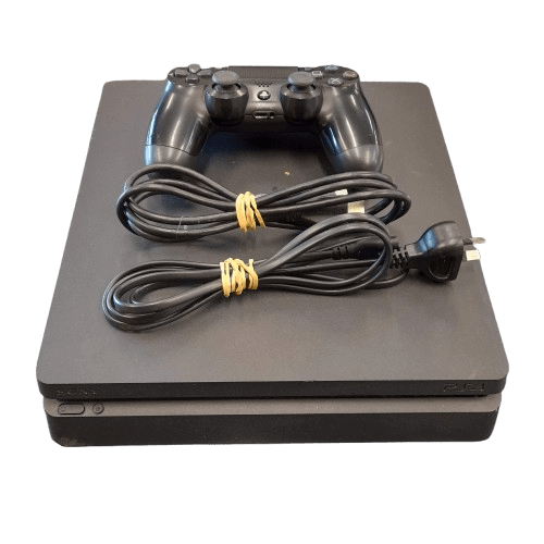 Sony Playstation 4 Slim CUH-2202A, 500GB Storage, Black, Good Condition, With Controller, HDMI + Power Cables (GE)