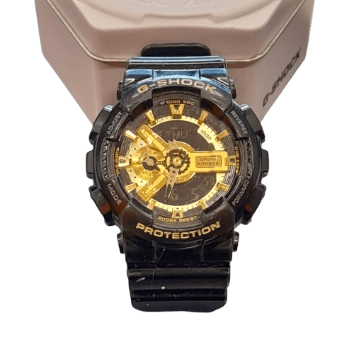 G-Shock Watch GA110GB-1A ( Black & Gold )With Tin