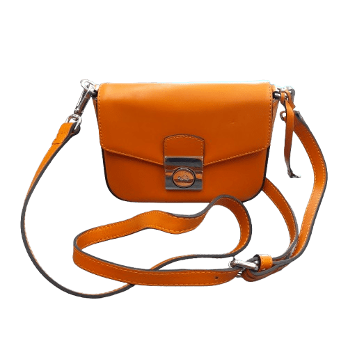 Carpisa Orange Turtle Motif Small Leather Shoulder Bag (LN)