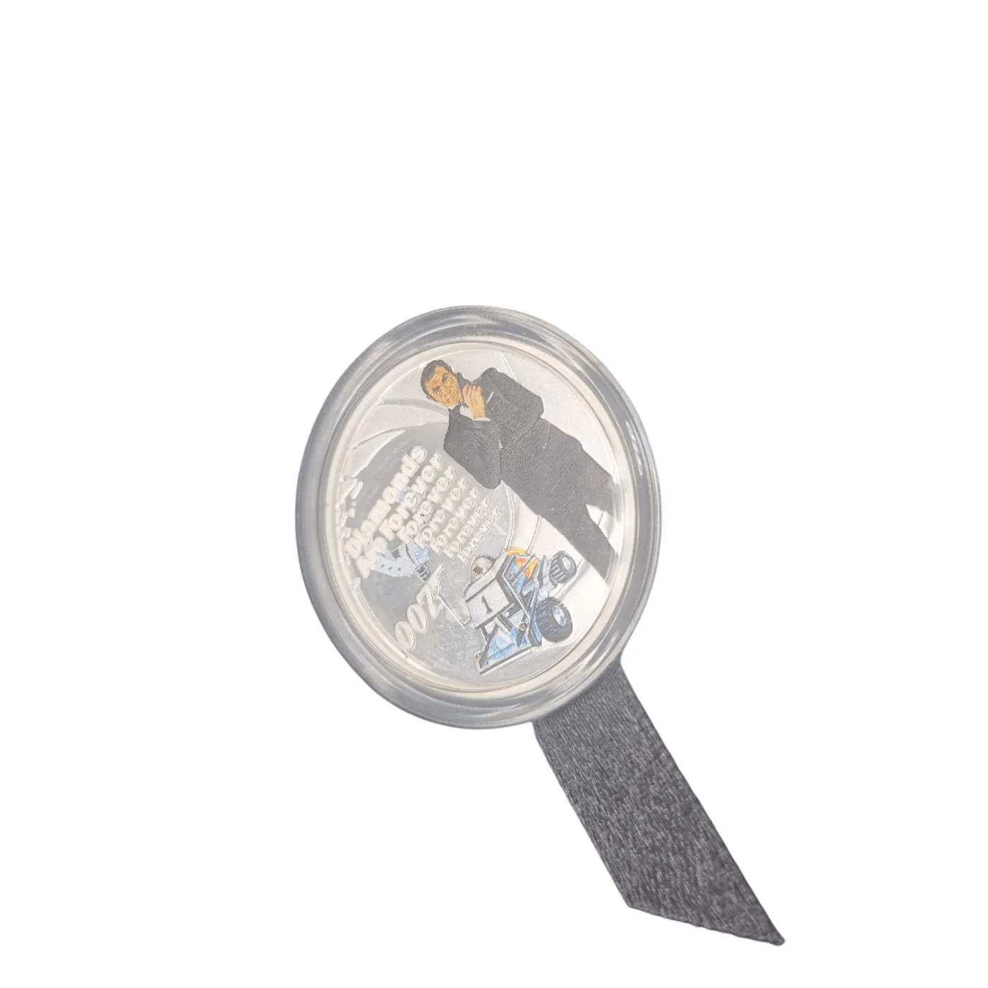 Diamonds Are Forever 1/2 oz Silver Proof Coloured Coin – Perth Mint Australia – James Bond 007 Collector’s Edition