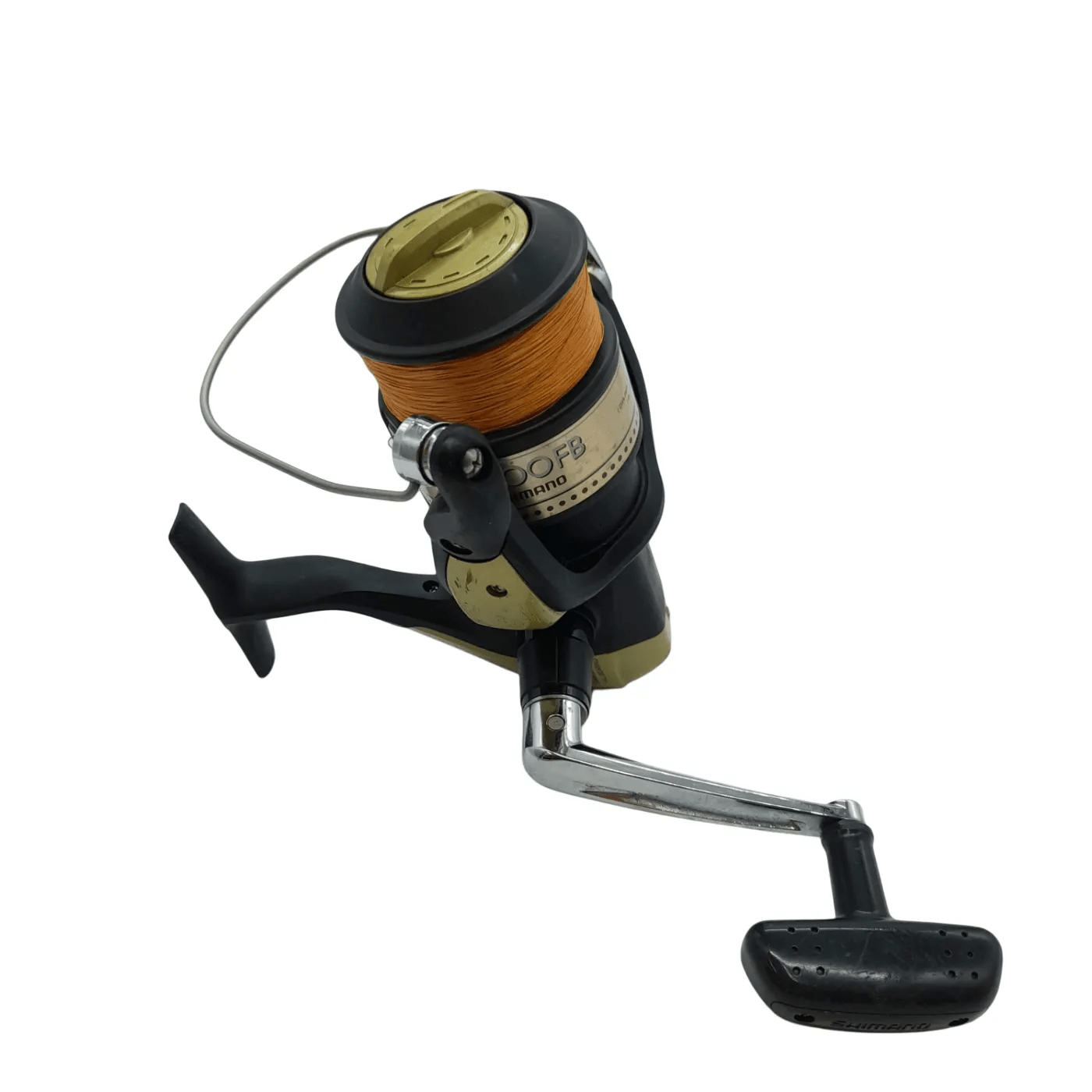 Shimano Reel – Fishing 6000FB Hyperloop Black/Gold with Orange Line (WR 1353300)