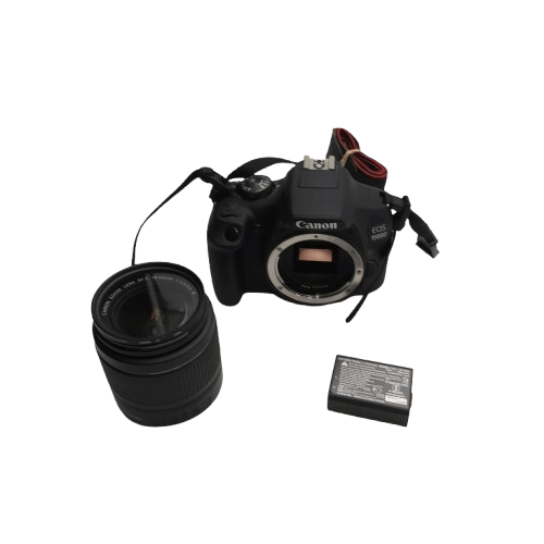 Canon DSLR EOS 1500D, 24.1MP, Black, With EFS 18-55mm 1:3.5-5.6 III Lens, Pro Master 58MM UV Lens Filter, Battery + Strap – No Charger (NA 1350568)