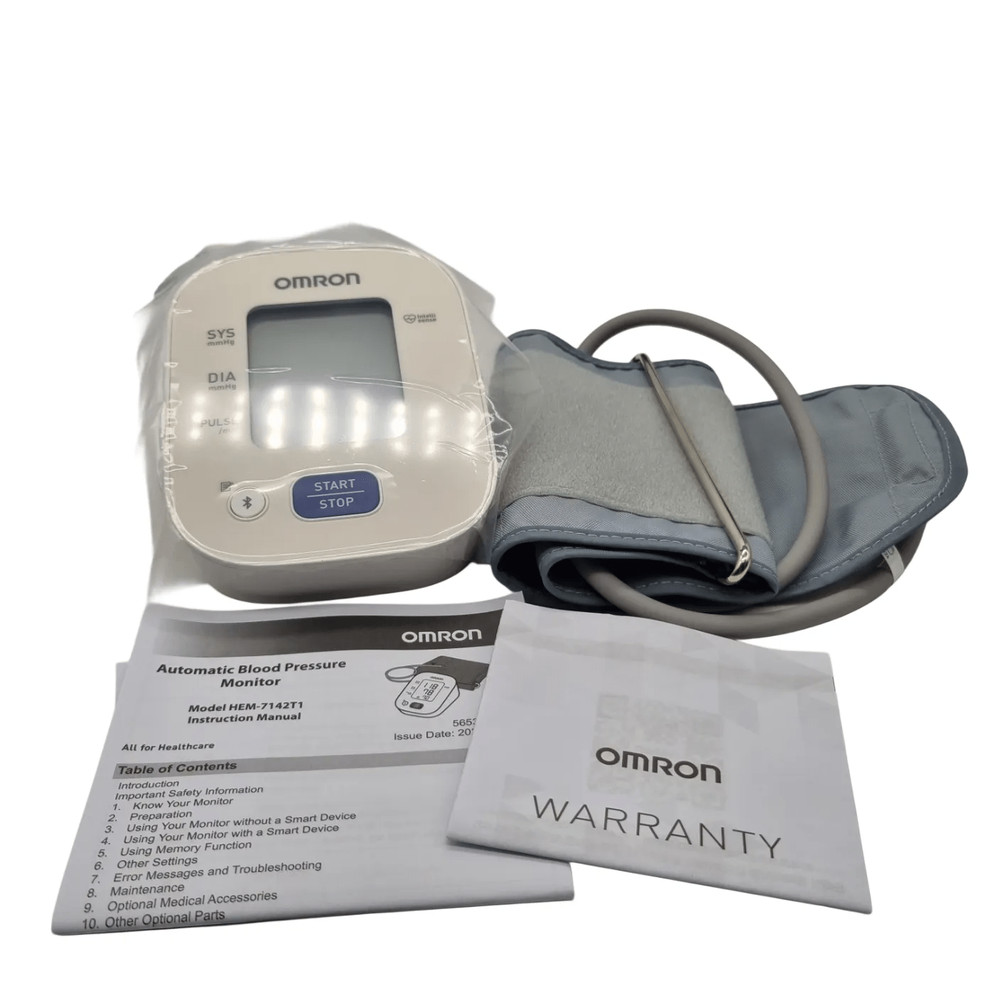 Omron Blood Pressure Monitor HEM-7142T1 – White (In Box)    (WR)