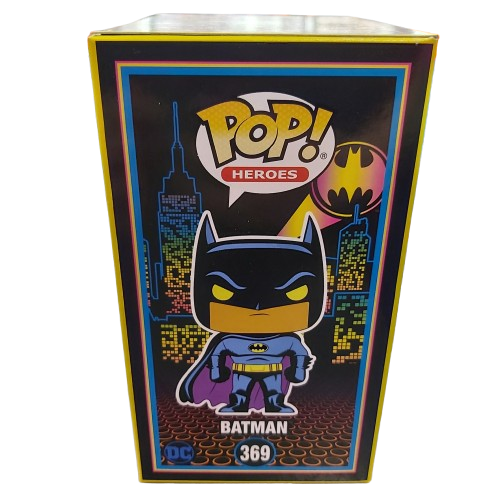 Funko POP! Vinyl – Pop! Heroes Batman The Animated Series #369 Batman Special Edition Black Light Glow, Excellent Condition, With Box (CP 1344786)