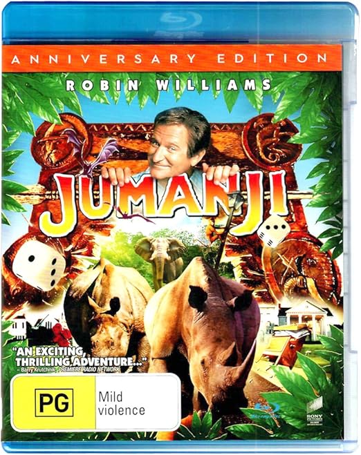 Jumanji: Anniversary Edition Blu-Ray Very Good No Manual