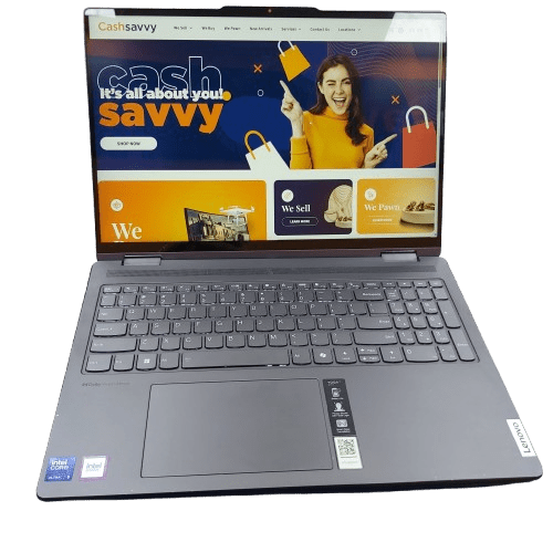 Lenovo Yoga 7i Touch Screen Laptop, Grey, Intel Ultra 5 125U, 16GB RAM, 512GB SSD, Intel Graphics, Win11 Home, Acceptable Condition, Some Dents (Shown) With HP 65W USBC Charger (WR 1347784)