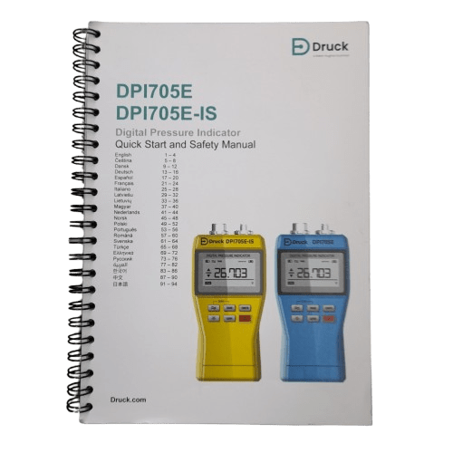 Druck DPI705E Gauge Manometer With 1 Pressure Port/s, Max Pressure Measurement 20bar (MR)