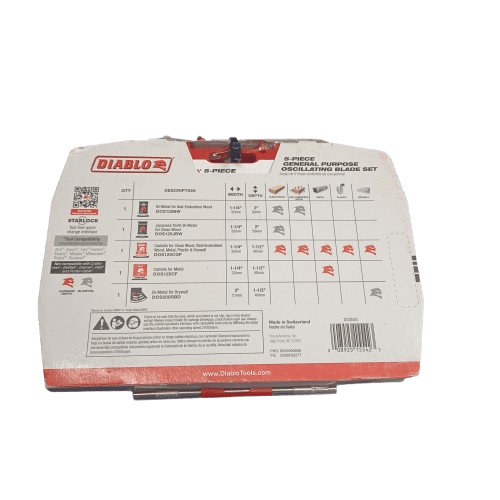 Diablo 5-Piece General Purpose Oscillating Blade Set