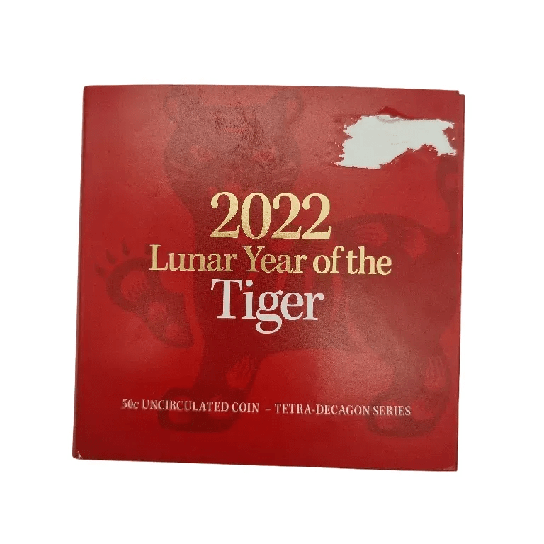 2022 Lunar Year of the Tiger 50c Uncirculated Coin