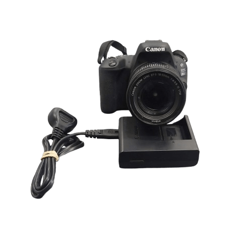 CANON CAMERA EOS200D BLACK WITH CHARGER