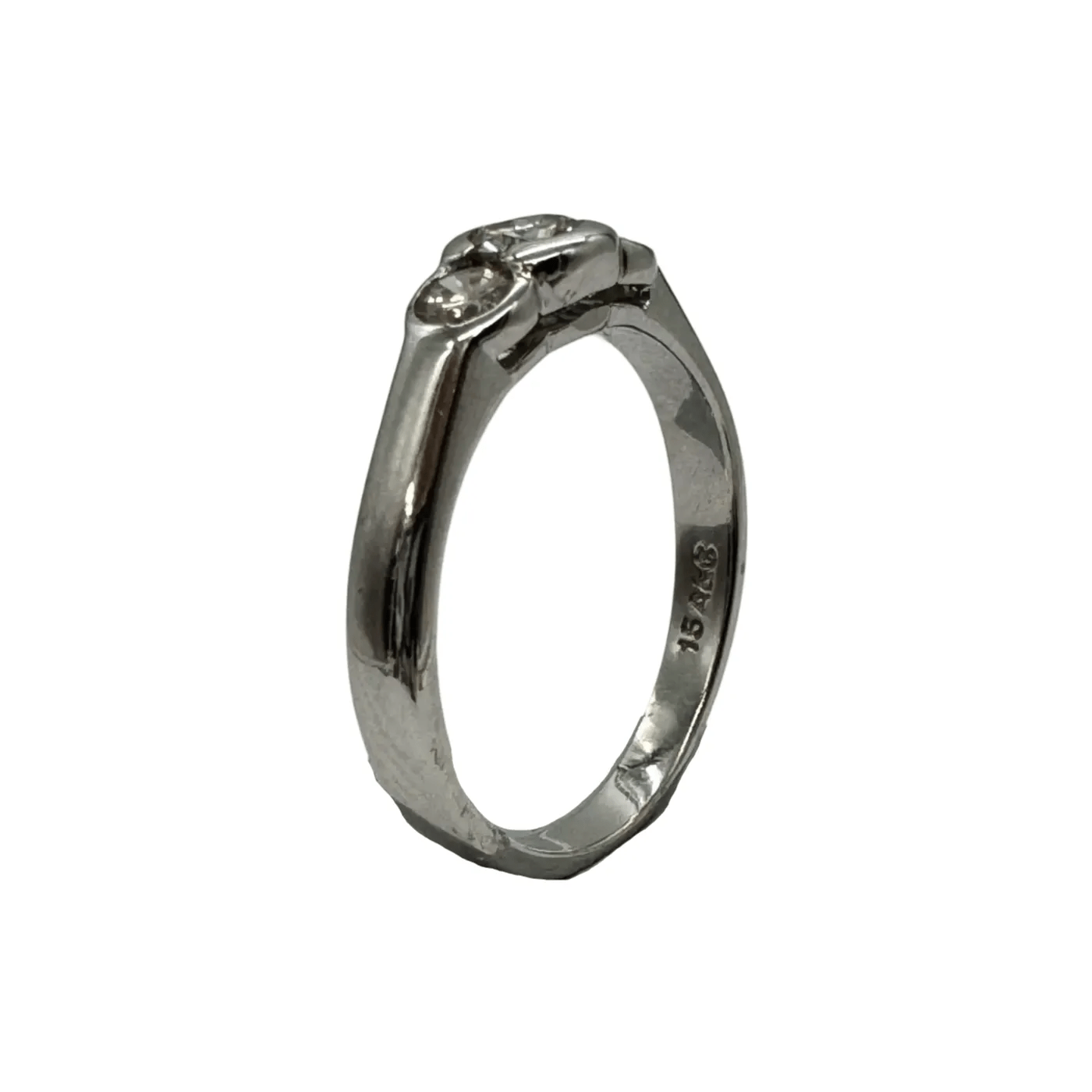 Ladies 18ct White Gold 3 Stone Diamond Ring 0.46ct TDW I 1/2 4 3/4 with Valuation – WL 1274439