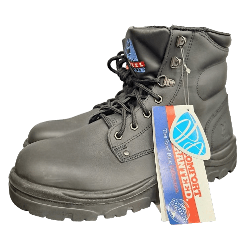 Steel Blue Work Boots – Argyle Steel Toe Cap – Black