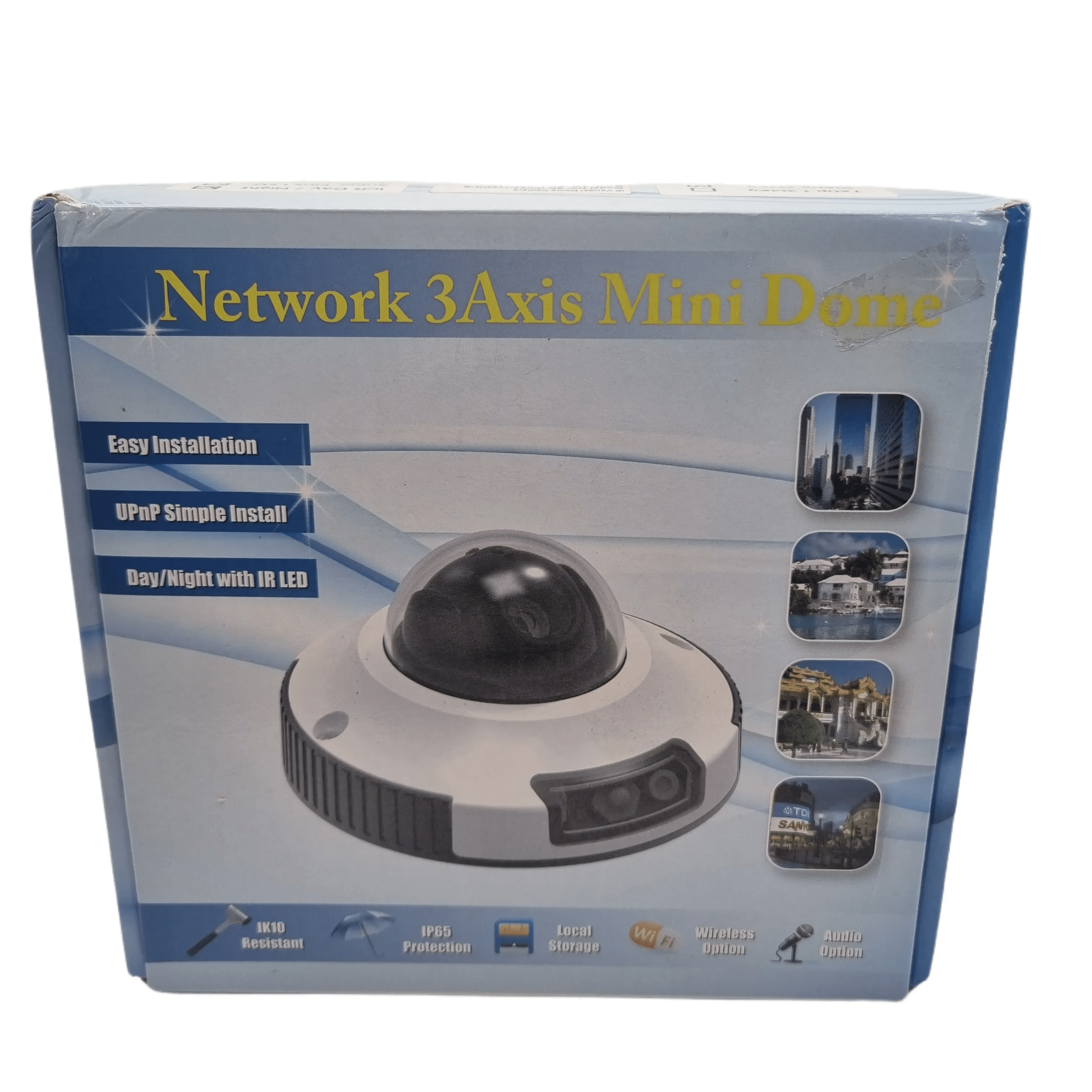Onvif SN-IPV54/14ZDR Day/Night Mini Vandal Dome Camera With IR LED In Box + Cables