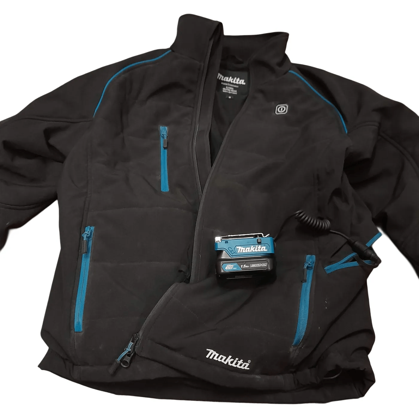 Makita CJ105 12V Max Li-Ion Cordless Heated Jacket Size: Medium With 1.5Ah Battery (WR 1345973)