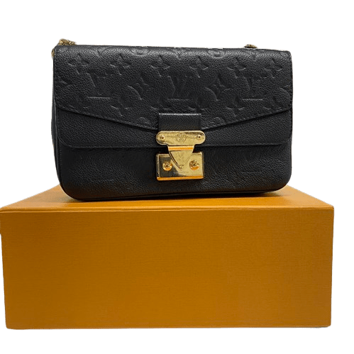 Genuine Louis Vuitton Marceau Shoulder Bag – M46200 Monogram Empreinte Leather – Authentication Cert Included.