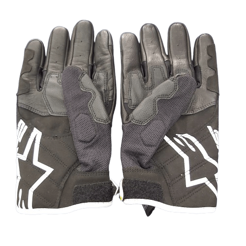 Men’s Alpinestars Motorcycle SMX 2 Air Carbon V2 Gloves, Size EUR 3XL White/Black, Very Good Condition