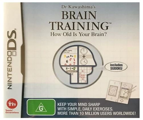 Nintendo DS Dr Kawashima’s Brain Training, Good Condition, With Case + Manual