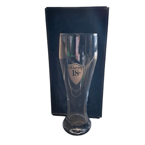 Beer Glass- Engraved “Happy 18th”(JN)