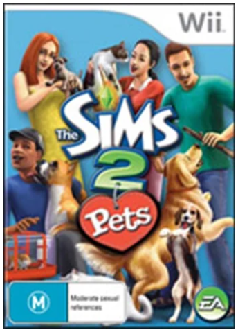 The Sims 3 Pets Nintendo Wii Game Average Condition No Manual