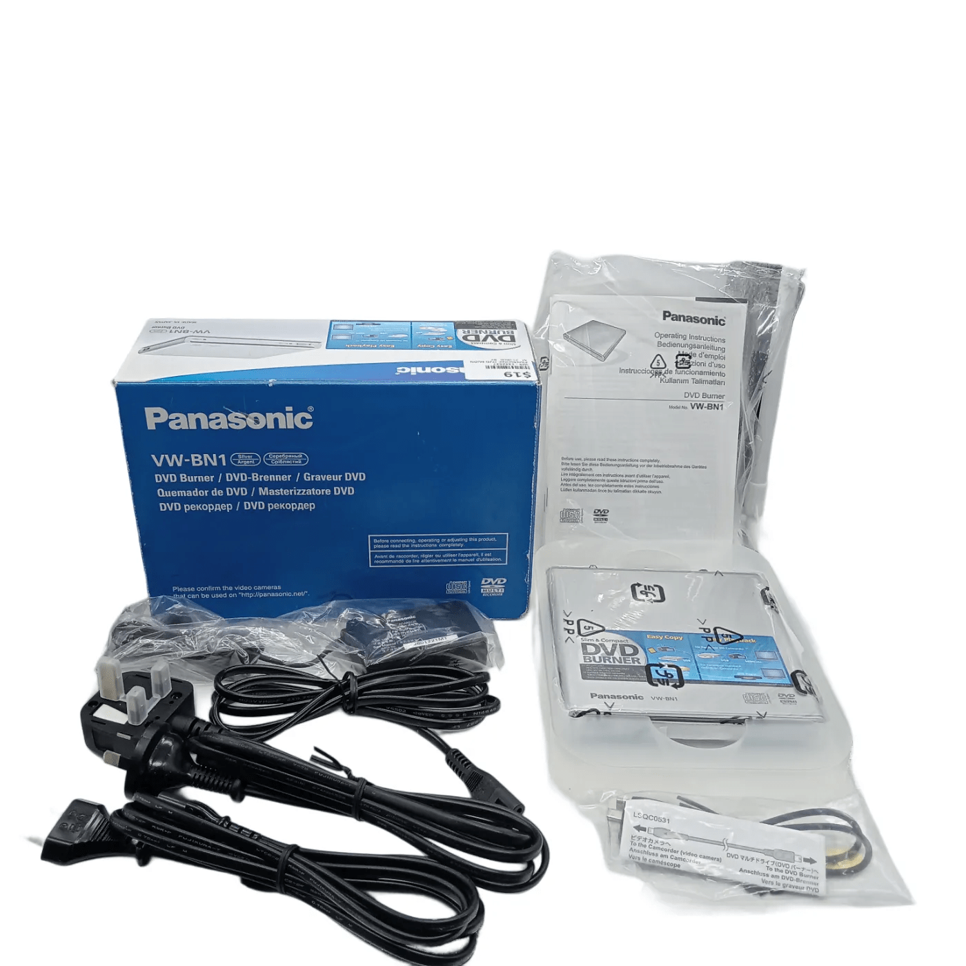 Panasonic VW-BN1 CD DVD Burner In Box + Cables (WR 1342627)