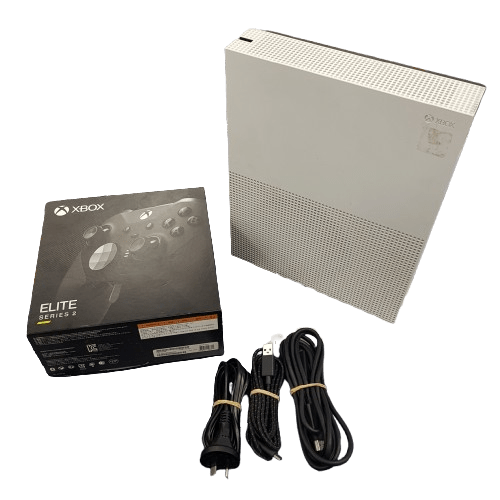 Microsoft XBOX One Console 1681 1TB Storage, White, With HDMI, Power + Xbox Series Controller