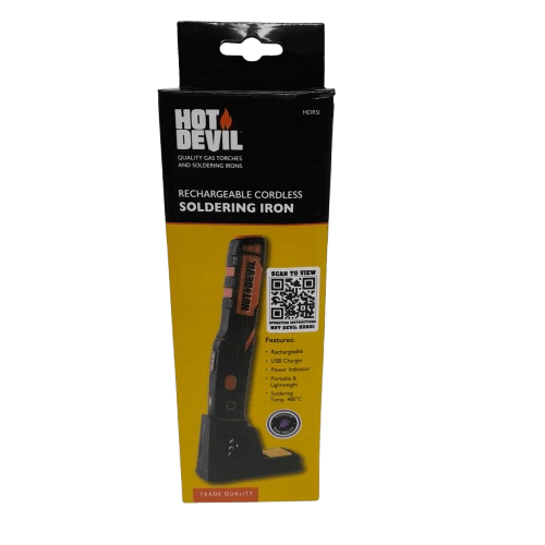 Hot Devil HDRSI USB Rechargeable 480C Portable Soldering Iron Kit Like New (MR)