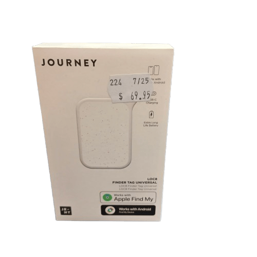 Journey Loc8 Tag Apple/Google Find My Rechargeable Bluetooth Tracker (White) (lel)