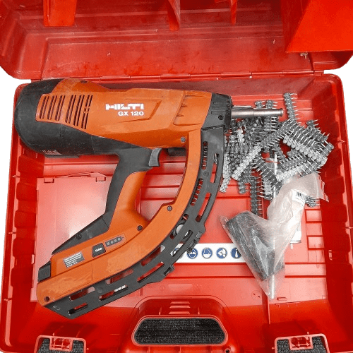 Hilti Nail Gun GX120 in hard case with nails