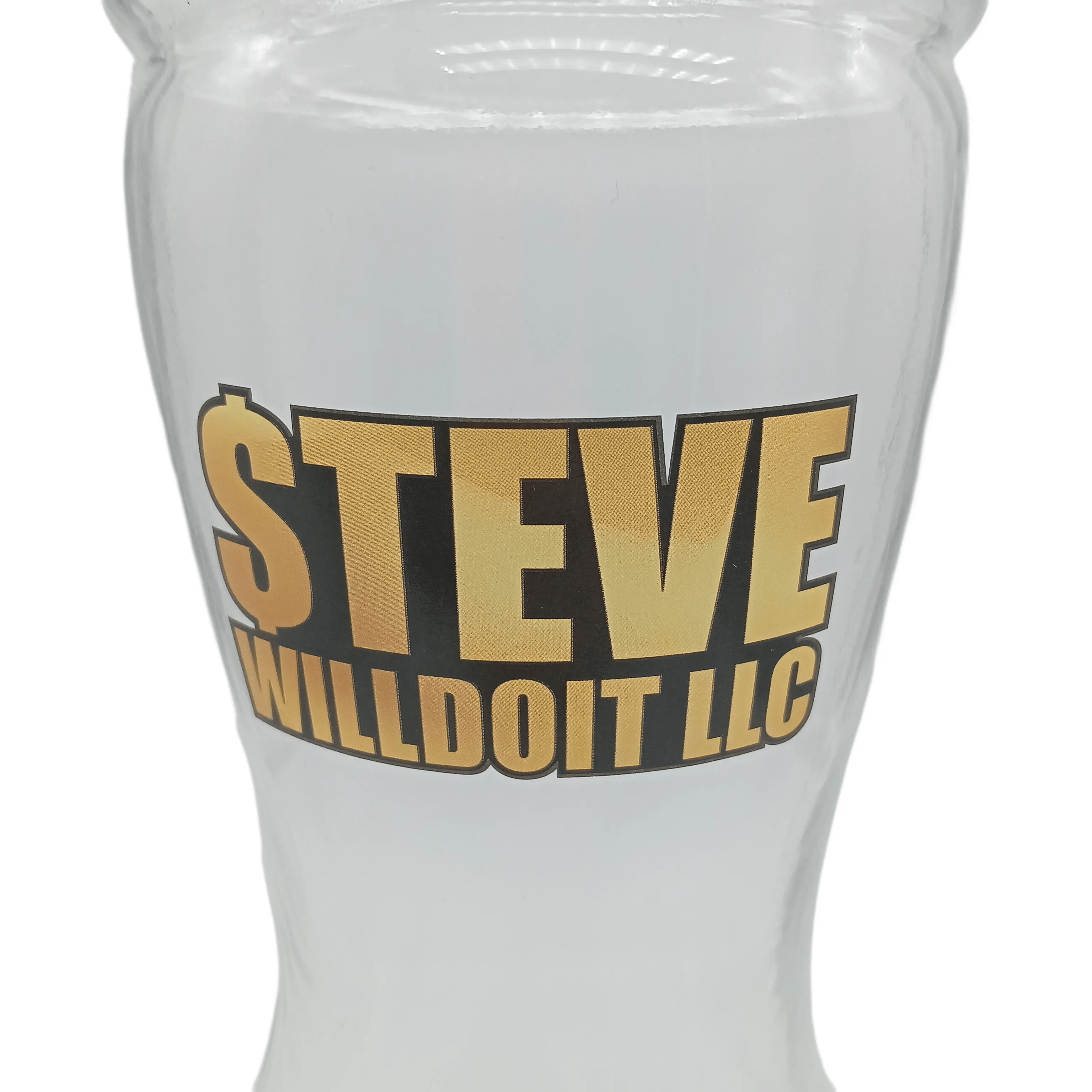 LLC Steve Will Do It Glass with Box
