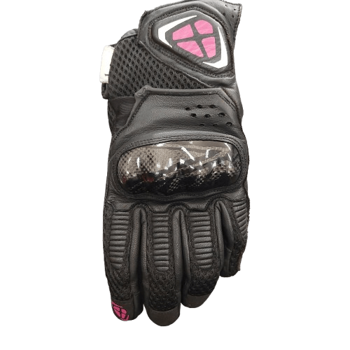 Ixon RS4 Air L Motorcycle Gloves Size Small, Black, White & Pink