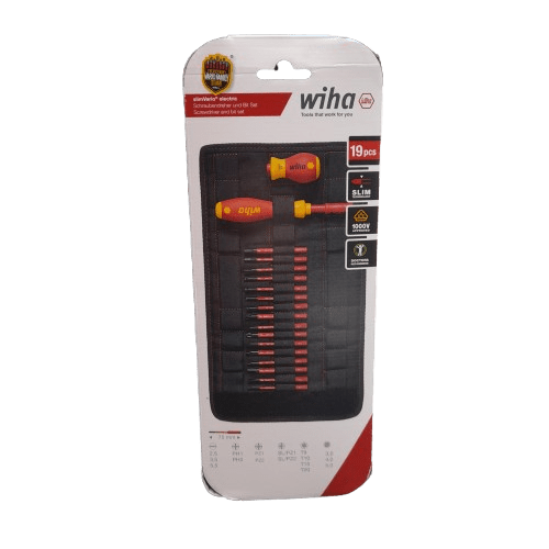 Wiha Driver Bit Set 18 Pieces, Hexagon, Phillips, Pozidriv, Slotted, Torx (LN)