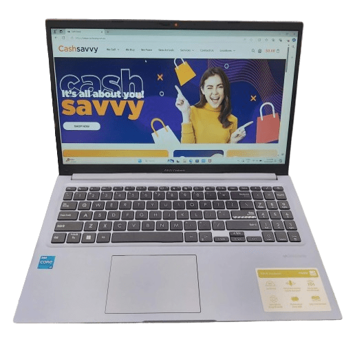 Asus Vivobook X1502ZA, Blue, 15.6″ FHD Display, i3-1215U, 16GB RAM, 512GB SSD, Win11 Home, Very Good Condition, With AC Adaptor + Laptop Bag