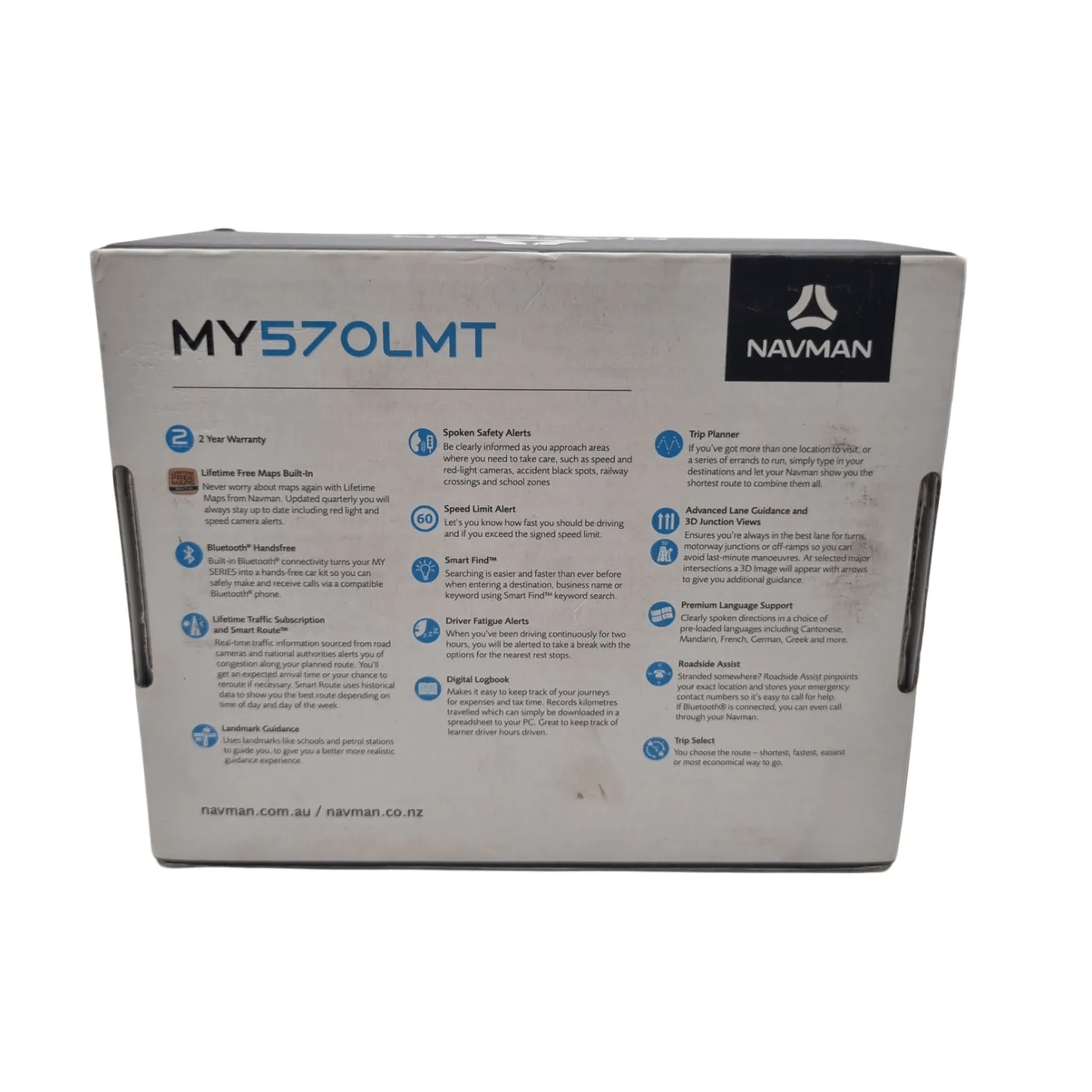 Navman MY570LMT Silver + Box, Charger, Stand and Manual (WR 1356719)