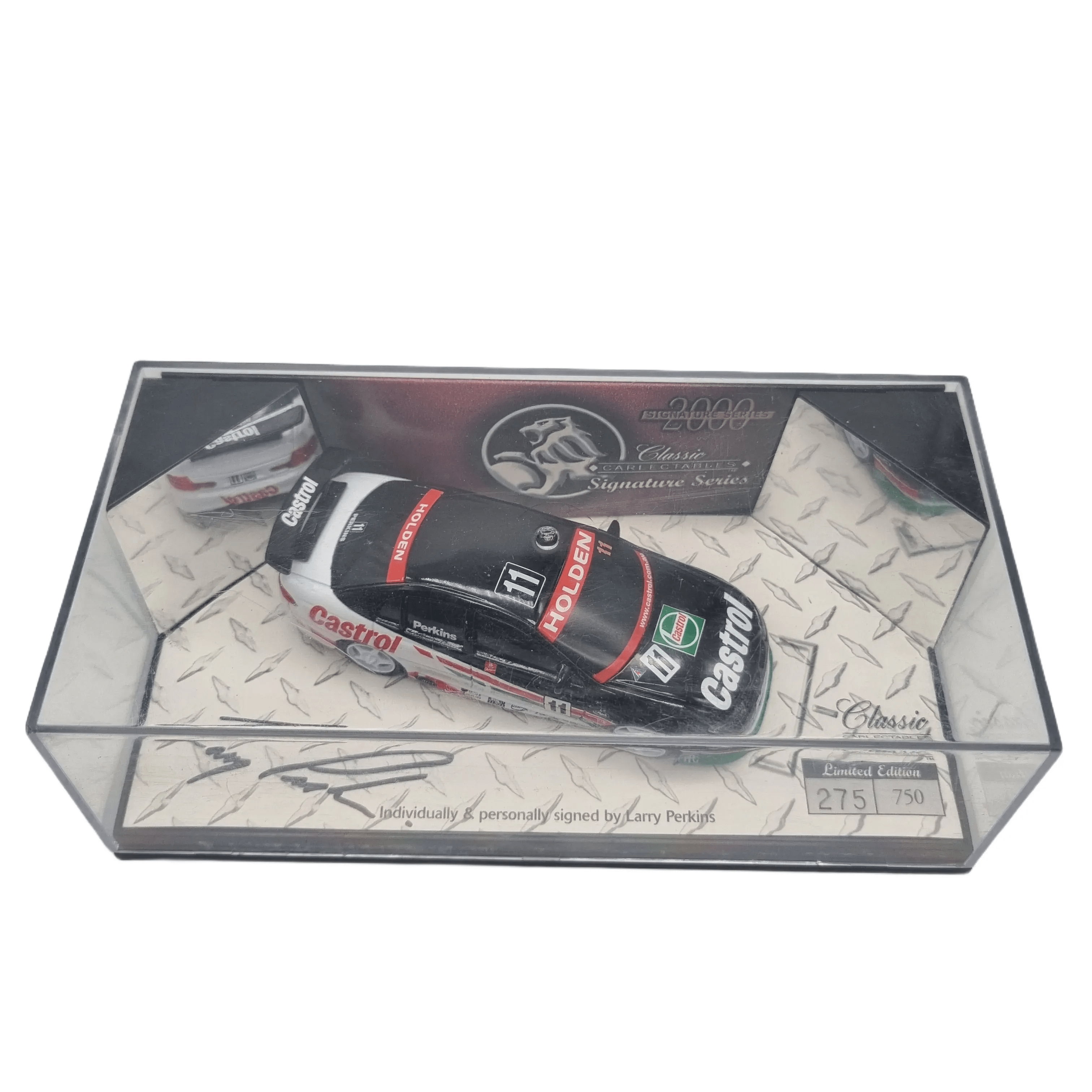 Classic Carlectables Signature Series 2000: Castrol Holden Commodore Model Car Signed By Larry Perkins #275/750