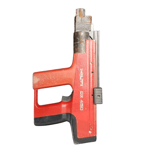 HILTI NAIL GUN DX450 POWDER ACTUATED NAIL GUN With Hard Case HILTI NAIL GUN DX450 POWDER ACTUATED NAIL GUN With Hard Case