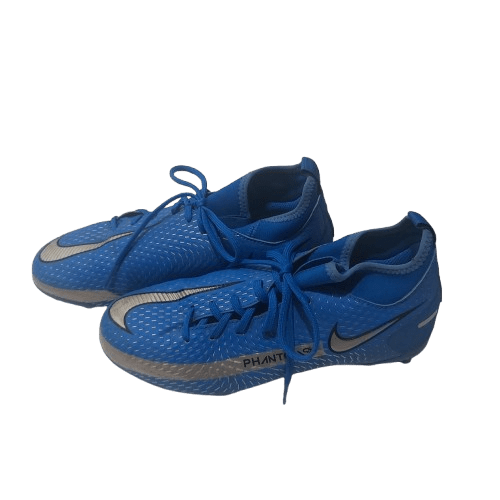 Nike Phantom GT Soccer Boots, Kids, Size US4Y (23cm), Blue And Silver, Good Condition