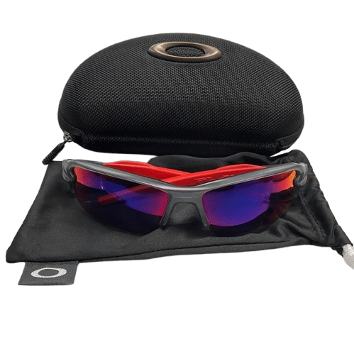 Oakley Flak 2.0 Sunglasses – Red/Grey With Case (NG1350211)