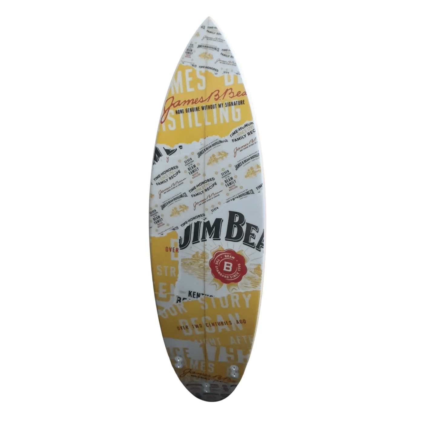 Jim Beam Protional Surfboard “3 To Be Won” + Sign *Pick Up Only* (1337012 WL)