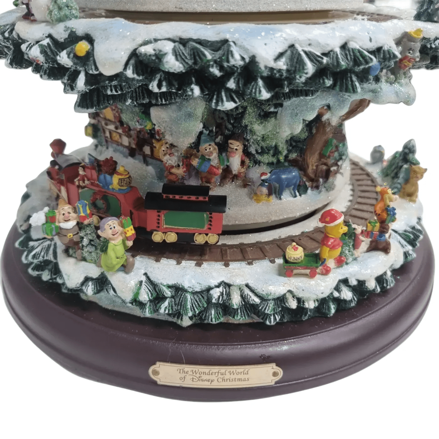 Hawthorne Village: The Wonderdul World Of Disney Christmas Tree Musical Sculpture In Box + Power + COA
