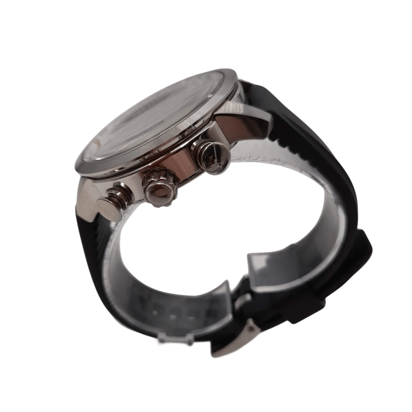 Mens Silver/Black Seiko Watch V176-0AG0 – WL 1336869