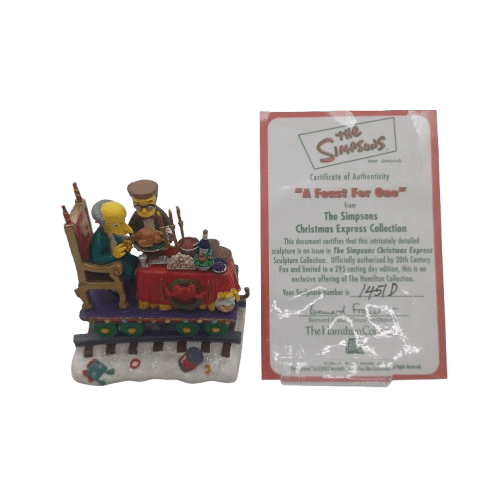 Christmas Express Collection – The Simpsons Sculpture: A Feast for One | With Certificate of Authenticity