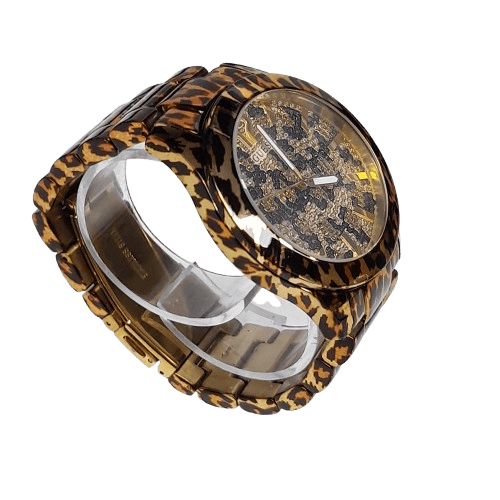 Guess W0001L2 Ladies Fierce Animal Print Watch No Box