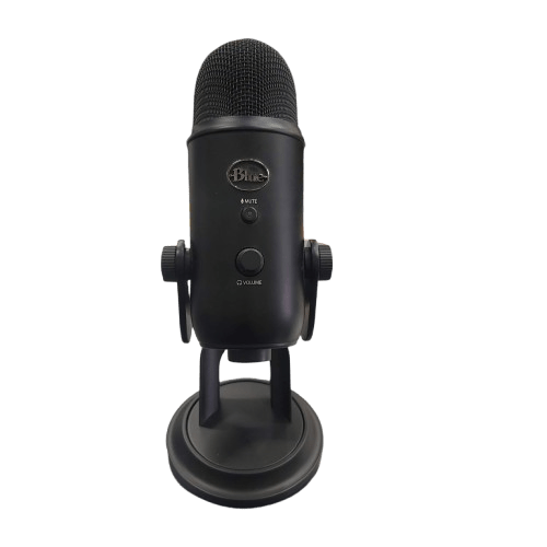 Logitech Blue Yeti Black Out Professional USB Microphone, Black, Good Condition, With Box No USB Cable